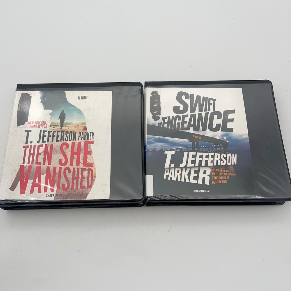 T Jefferson Parker Audiobook CD Lot Then She Vanished Swift Vengeance